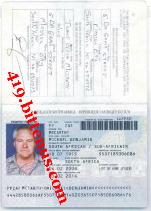 Passport Michael Mccarthy